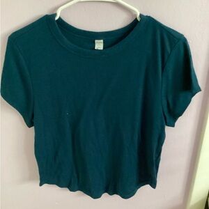 Tight Short Blue Crop top